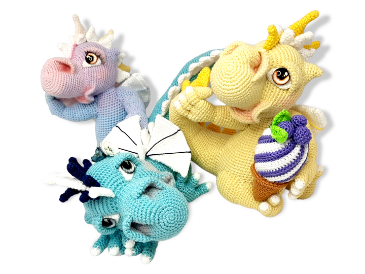 Crochet Pattern " Ice Dragon Sophia"