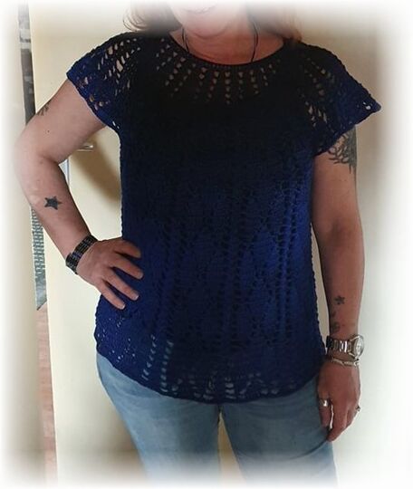 Häkelanleitung Rundpasse Pullover oder Shirt Ornella