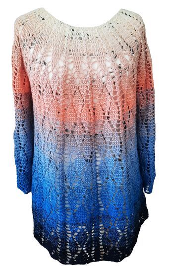 Häkelanleitung Rundpasse Pullover oder Shirt Ornella