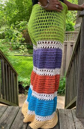 crochet pants pattern, beach pants, 2 sizes