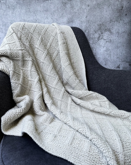 Strickanleitung | Babydecke | 80 x 85 cm