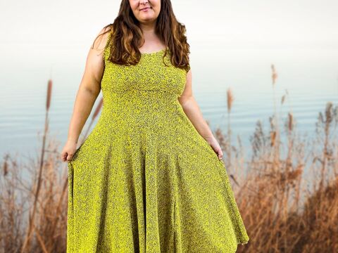 Damenkleid Eva Gr. 34-54 Schnittmuster und Nähanleitung