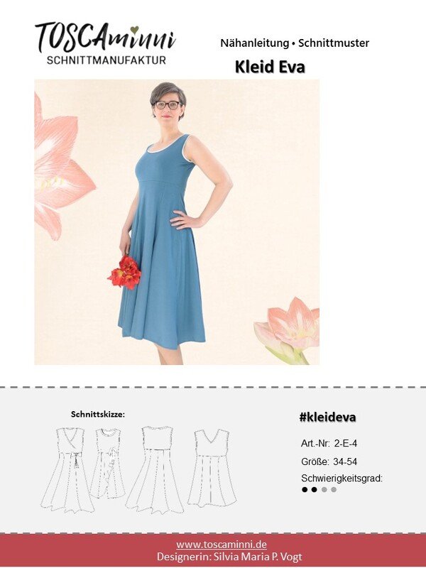 Damenkleid Eva Gr. 34-54 Schnittmuster und Nähanleitung - Bild 9