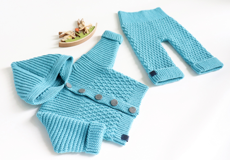 2 PDFs-Set: jacket & pants "Rick", size 0 m.-3 y./6 y.