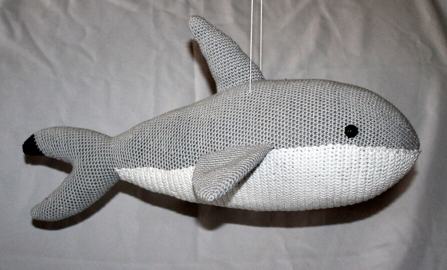 Hai häkeln – Amigurumi-Hai Heike, ca. 45 cm groß (DE & EN)