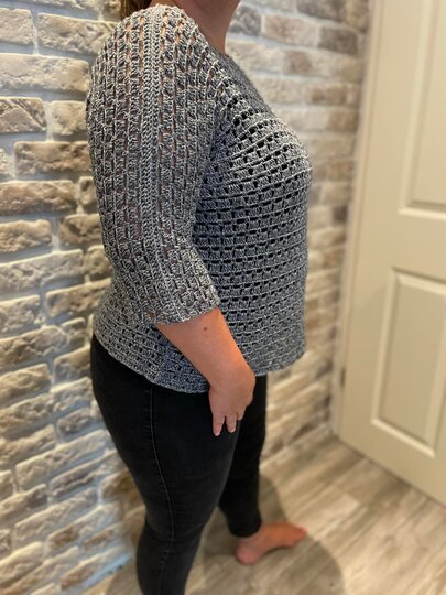 Häkelanleitung Sommer Pullover Fredi -alle Größen-