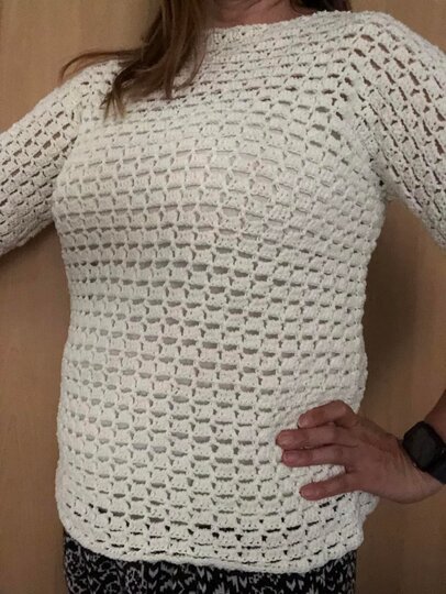 Häkelanleitung Sommer Pullover Fredi -alle Größen-