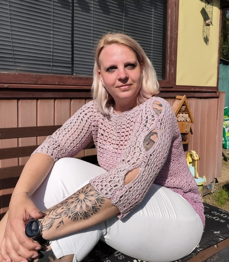 Häkelanleitung Sommer Pullover Fredi -alle Größen-