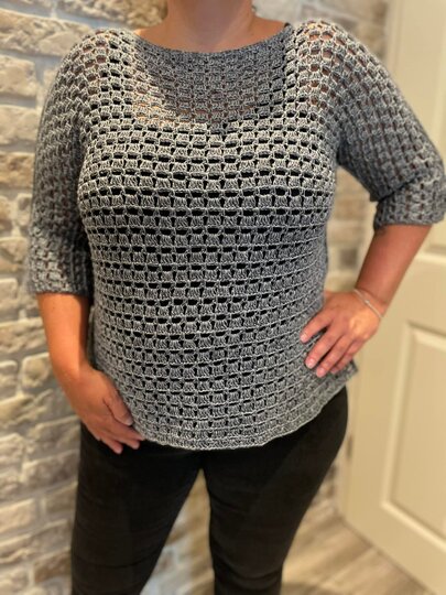 Häkelanleitung Sommer Pullover Fredi -alle Größen-