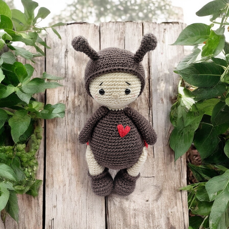 Amigurumi Käfer häkeln – Anleitung „Marie“ (ca. 16 cm) für Anfänger / PDF-D