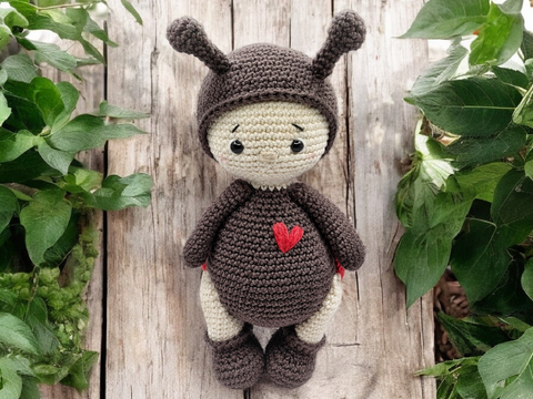 Amigurumi Käfer häkeln – Anleitung „Marie“ (ca. 16 cm) für Anfänger / PDF-D