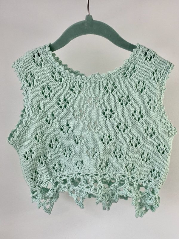 Strickanleitung  - kurzes Shirt / Top für kleine Mädchen "Lollypop"
