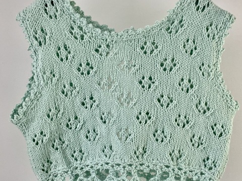 Strickanleitung  - kurzes Shirt / Top für kleine Mädchen "Lollypop"