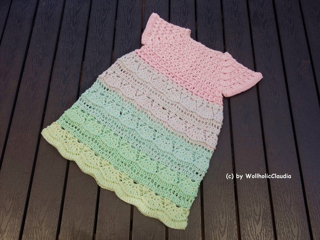 Häkelanleitung Kleid "Blümchen" - alle Kindergrößen - Bild 3