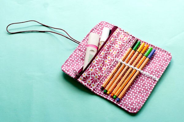 TIFFY * Etui für Stifte * Stiftemäppchen mit Reißverschlussfach *