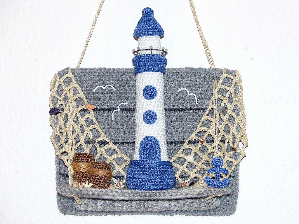 Crochet Pattern door hanger lighthouse