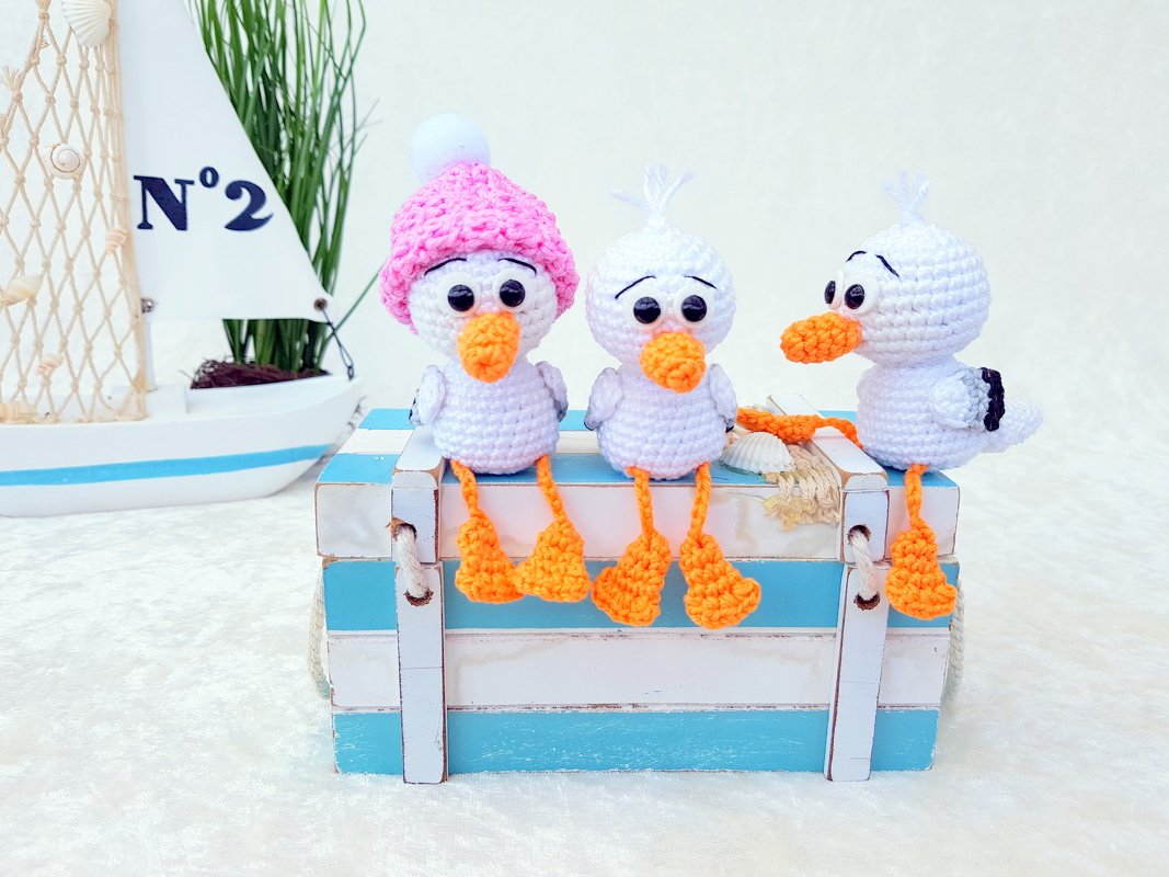 Häkelanleitung - Kleine Möwen