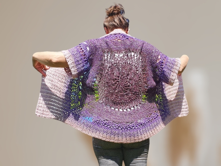 Häkelanleitung für eine Sommerjacke - "Romantische Nacht"