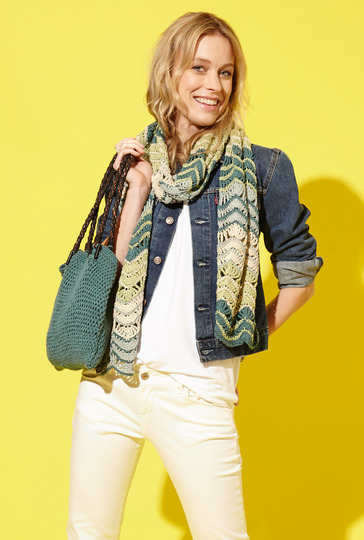 Häkelanleitung: Gehäkelte Tasche und Schal, die sich perfekt ergänzen