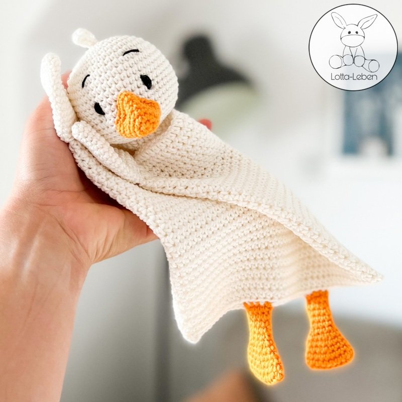 Häkelanleitung Schnuffeltuch Gans