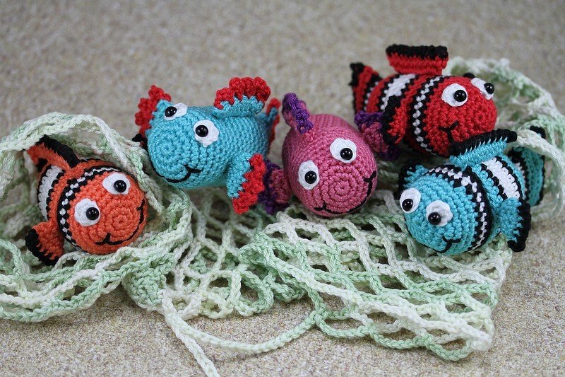 Häkelanleitung Sweepies Ü-Pet Fisch Blubb