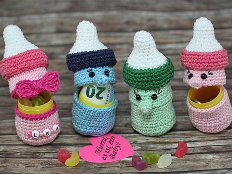 Häkelanleitung Sweepies Ü-Babyflasche