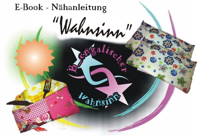 E-Book Bestecktasche "Wahnsinn" - Anleitung und Schnittmuster