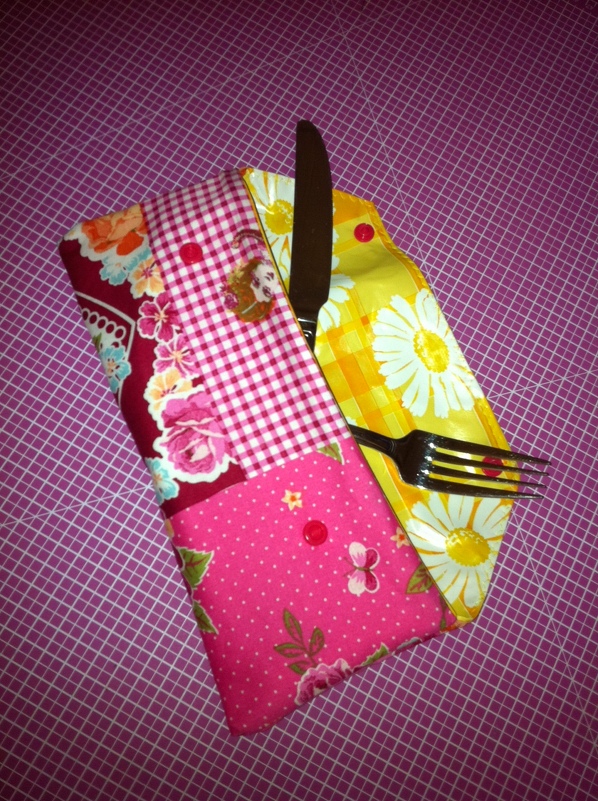 E-Book Bestecktasche "Wahnsinn" - Anleitung und Schnittmuster