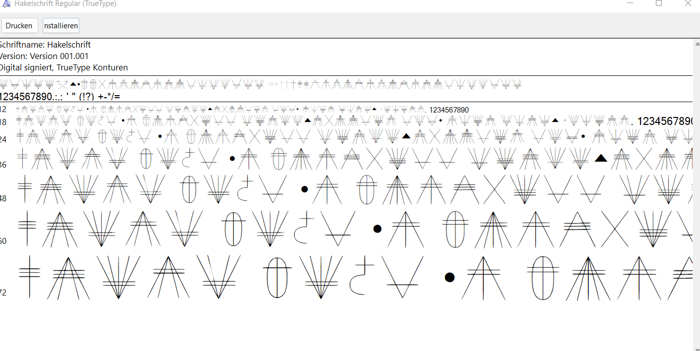 Digitales Häkel-Schriftfont für kreative Anleitungen - Bild 3