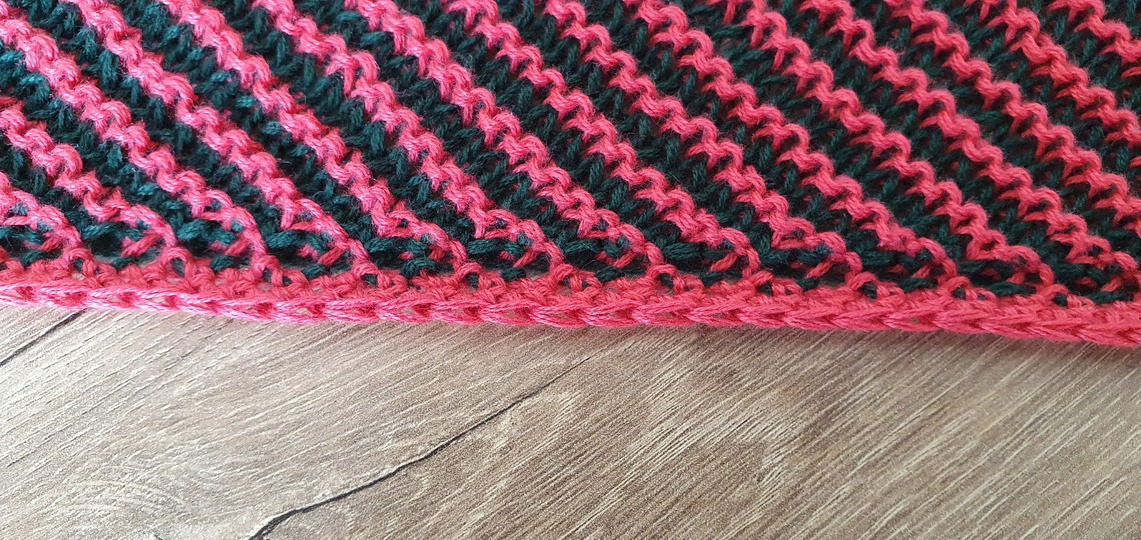 Fatimas Hand, Schattenstricken, Illusionsstricken, Motivtuch