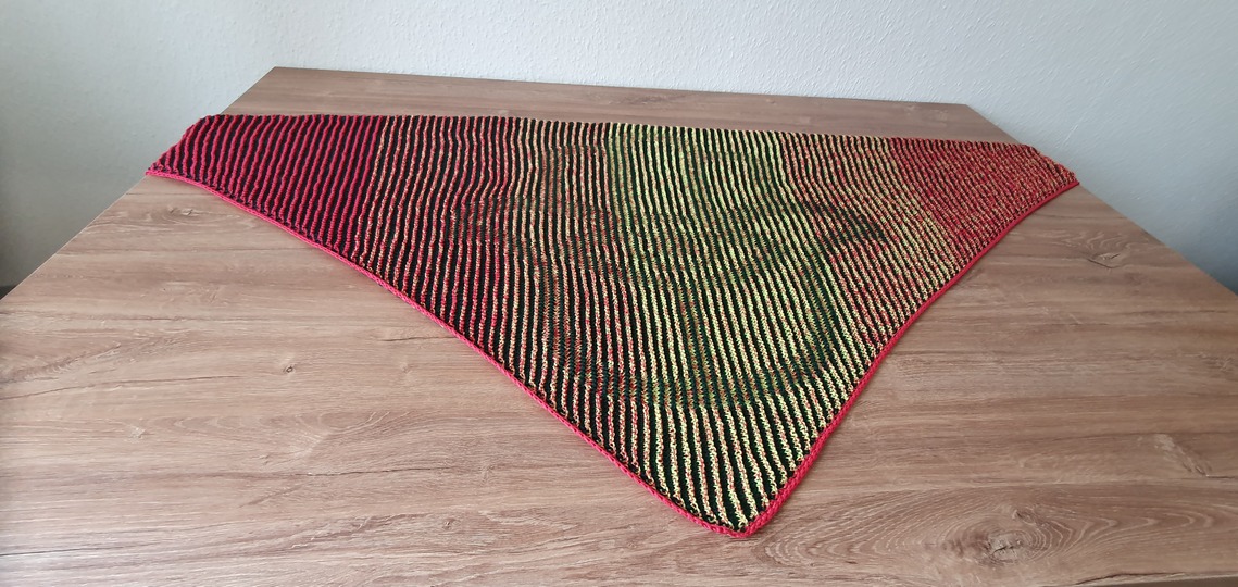 Fatimas Hand, Schattenstricken, Illusionsstricken, Motivtuch