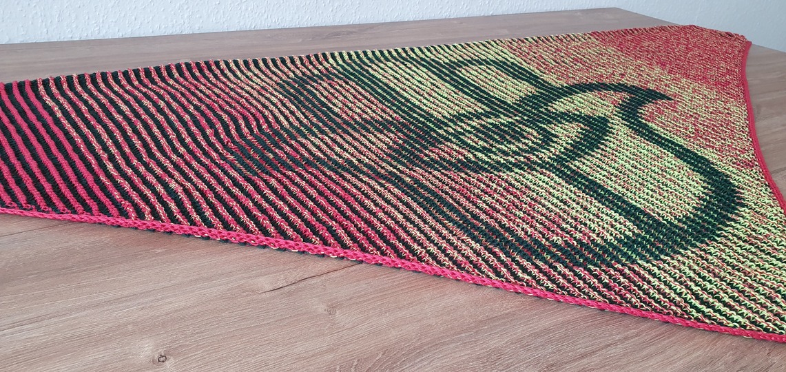 Fatimas Hand, Schattenstricken, Illusionsstricken, Motivtuch