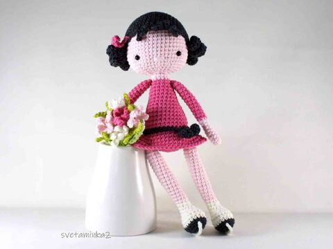 Crochet Doll Pattern Amigurumi Doll Pattern Figure Skater / Ice Skater Doll