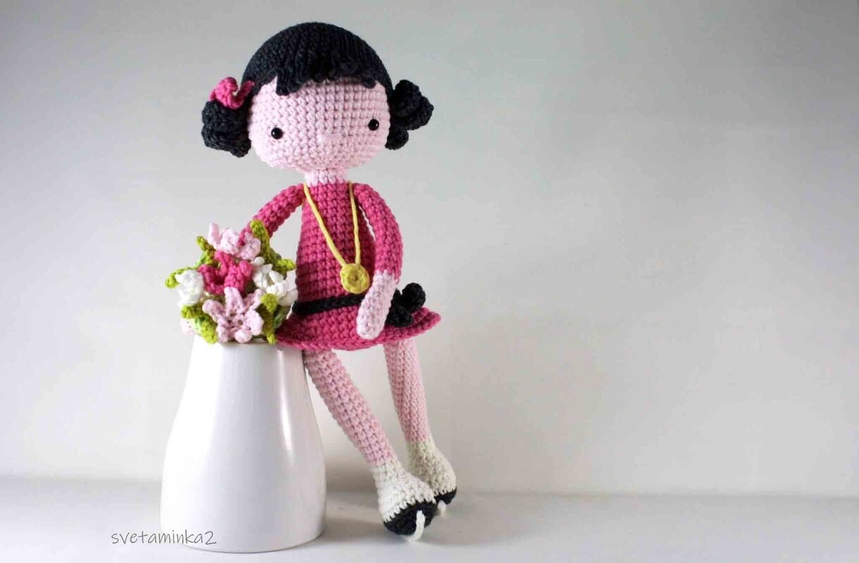 Crochet Doll Pattern Amigurumi Doll Pattern Figure Skater / Ice Skater Doll - Image 3