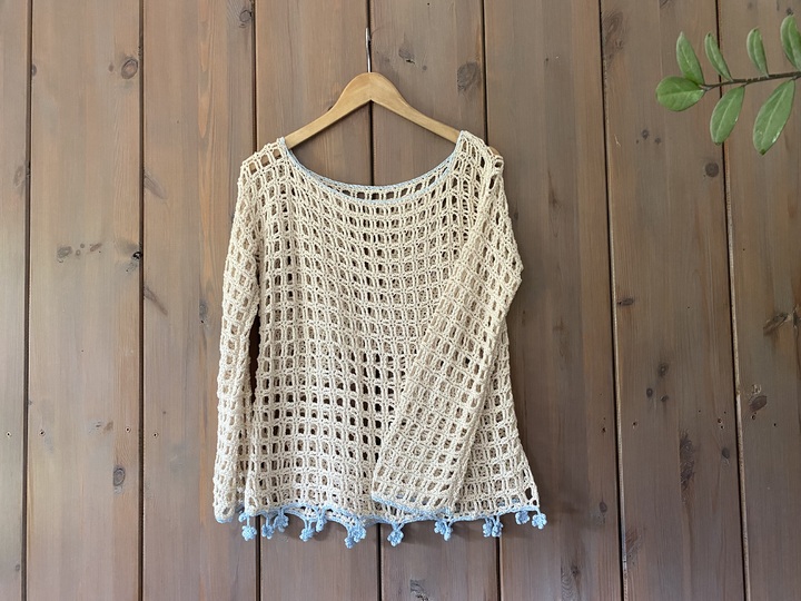 Sommerliches Häkelshirt - Tunika "Strandgut"