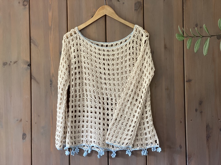 Sommerliches Häkelshirt - Tunika "Strandgut"