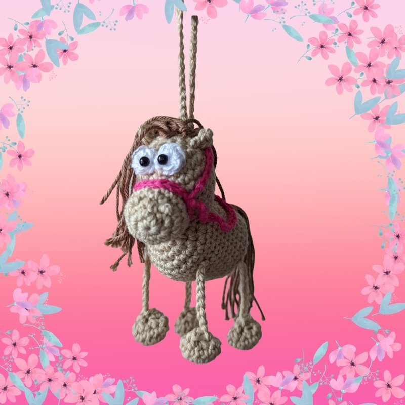 Pferd häkeln amigurumi - Anhänger - Bild 2