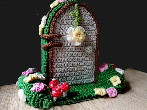 Häkelanleitung Wichteltür mit Beleuchtung