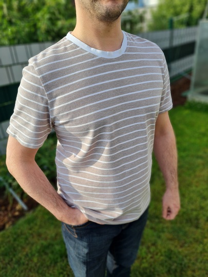 Schnittmuster T-shirt mit Einsätzen und Brusttasche Herren Gr. 44 - 64