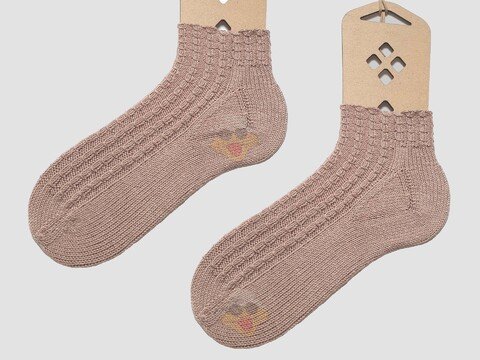 Kurze Söckchen Socken ab Spitze Schummel Zopf ergonomischer Übergang Zöpfe