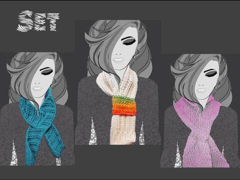 Set Halsschmeichler für die ganze Familie