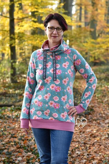 Wickelkapuze Damen – E-Book Schnittmuster Gr. 32-58 – Hula