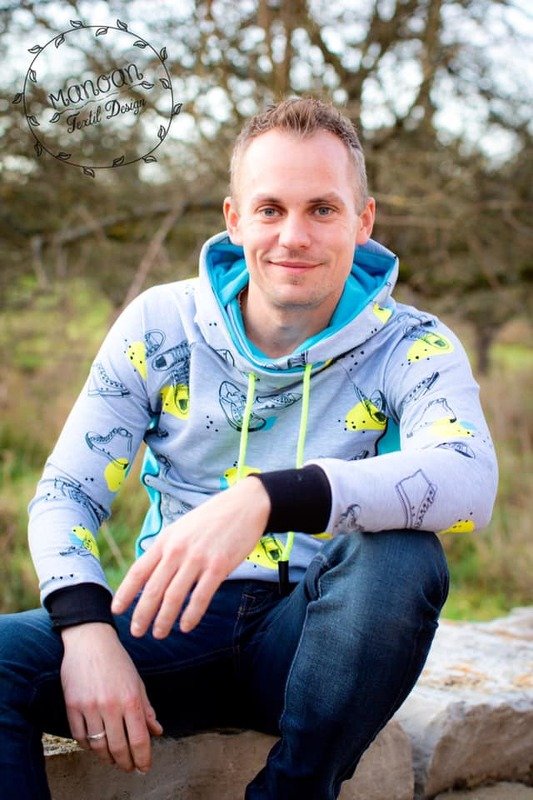 Wickelkapuze Herren – E-Book Schnittmuster Gr. XS-4XL – Hula - Bild 2