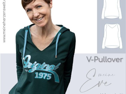 Pullover Damen – E-Book Schnittmuster Gr. 32-58 – Eve