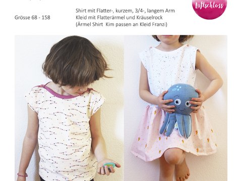 Kombi - E-Book Shirt Kim & Kleid Franzi Gr. 68-158