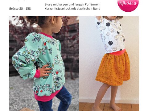 Kombi - E-Book Bluse Amelie & Rock Marie Gr. 80-158