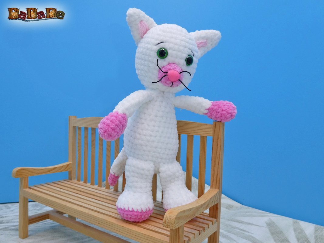 Katze Knuffel-Tatze, Häkelanleitung von DaDaDe
