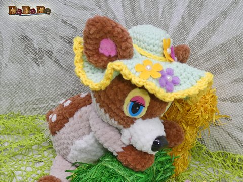 Rehkitz Tupfen-Kitti, Häkelanleitung von DaDaDe