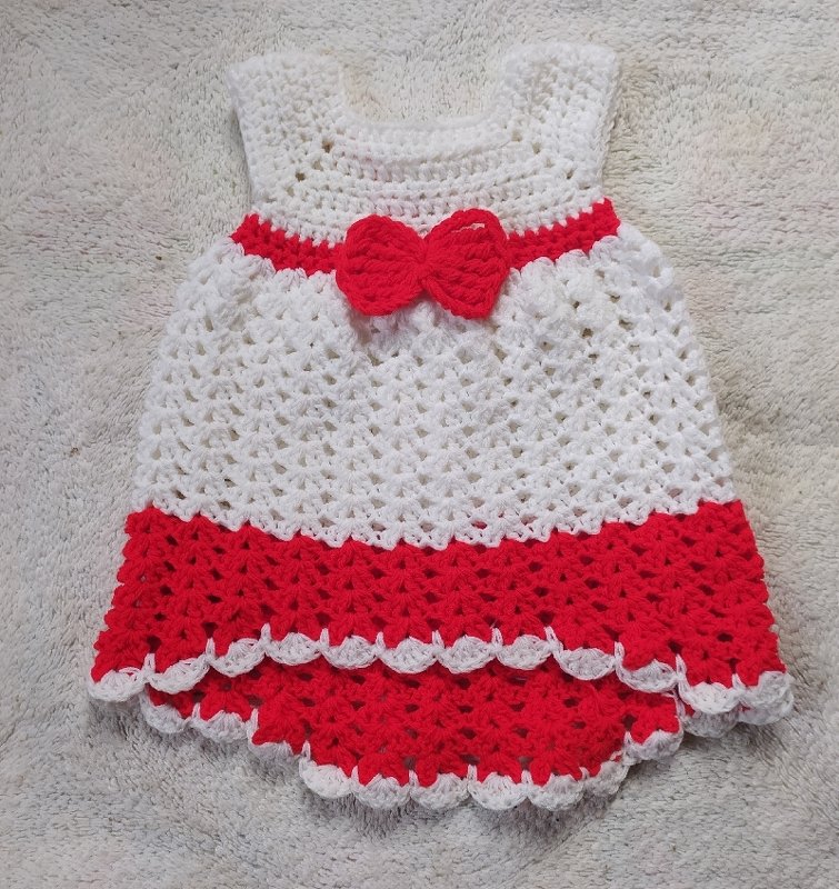 Crochet High-low Baby Dress - Image 4