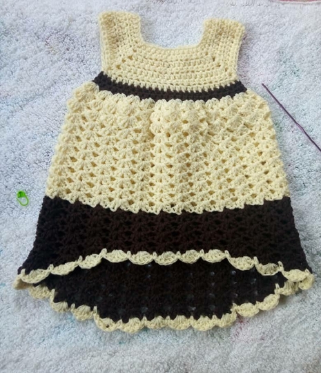Crochet High-low Baby Dress